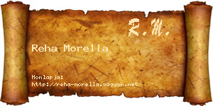 Reha Morella névjegykártya